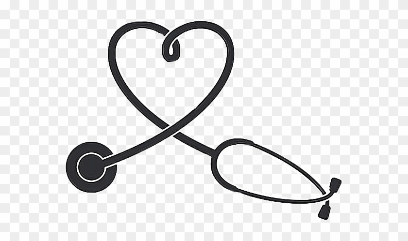 Stethoscope Nurse Nursing Heart Freetoedit Heart Shaped Stethoscope Clipart Free Transparent Png Clipart Images Download