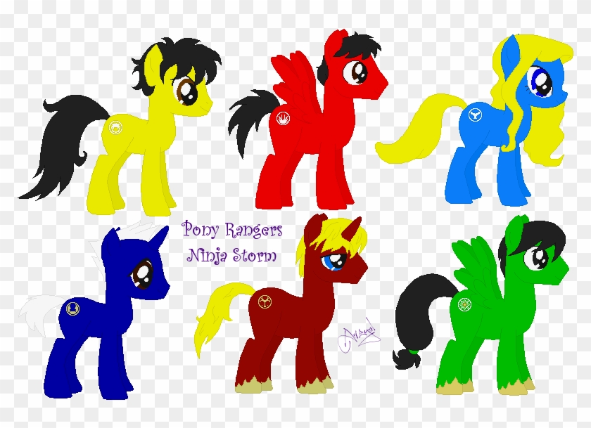 Pony Rangers Ninja Storm By Ameyal - Pony Rangers Ninja Storm #1026954