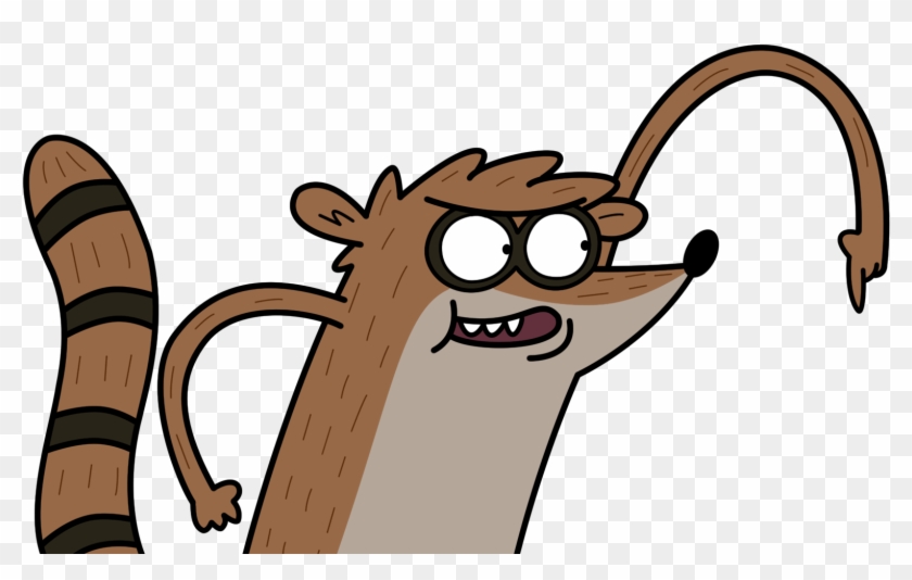 In Your Face - Rigby Regular Show Png #1027108