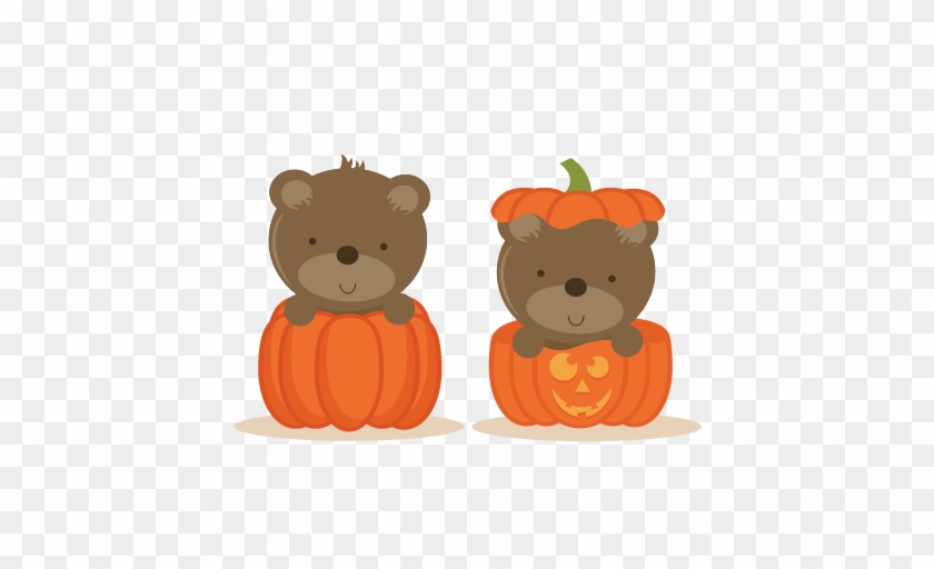 Cute Pumpkin Png Pic - Bear In A Pumpkin #178511