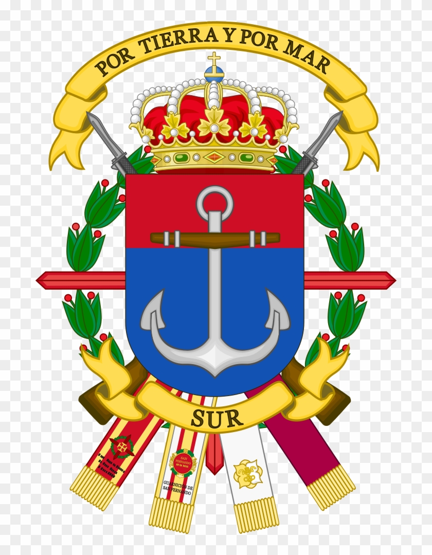 Coat Of Arms Of The Spanish Marine Corps Southern Regiment - Alcorcón (spanien) Wappen Postkarte #178548
