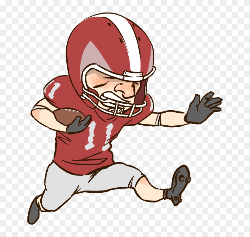 Cartoon Football Clipart - Cartoon Football Player Png American #178586