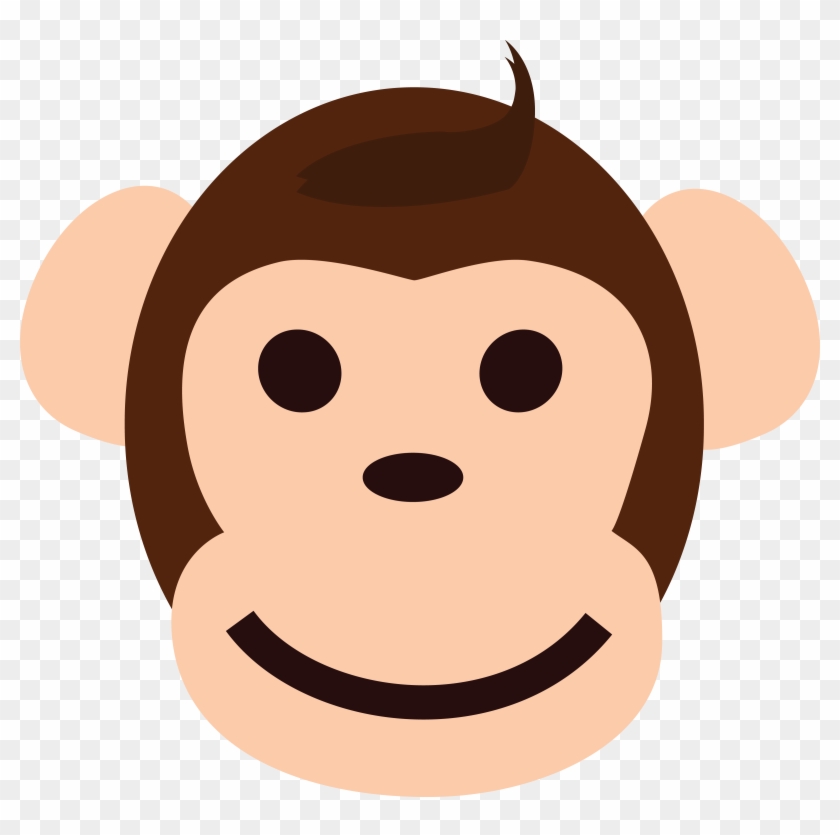 Free Clipart Of A Happy Monkey Face - Monkey Face Clipart #178678