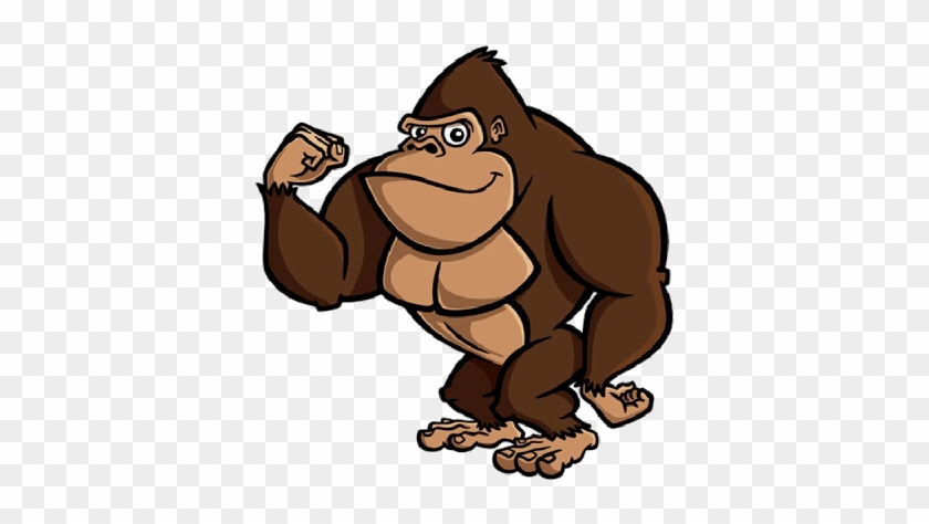 Brown Gorilla Pictures - Gorilla Cartoon Transparent Background #178686