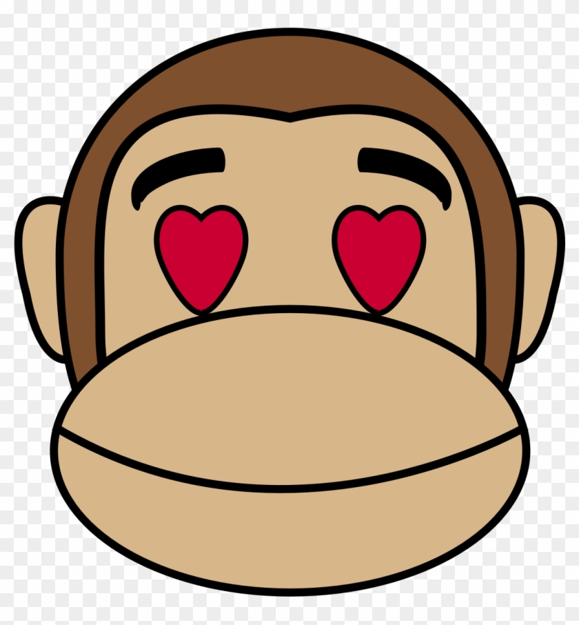 Big Image - Monkey In Love Clipart #178725