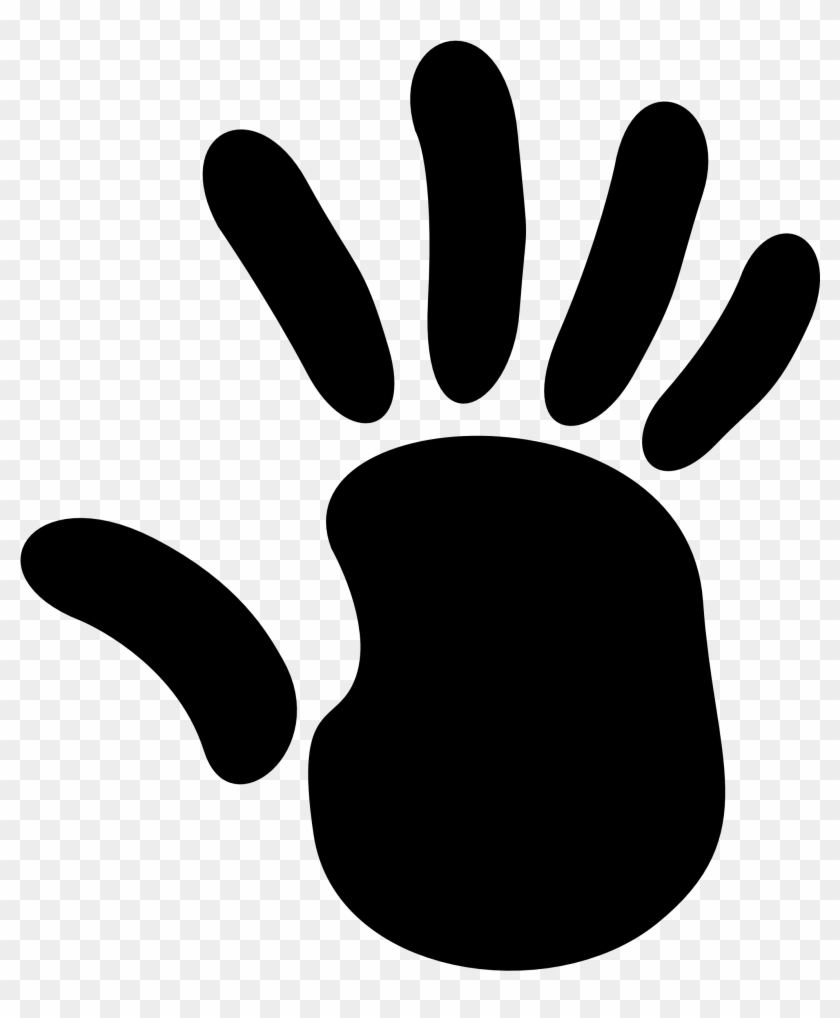 Right Hand Print Clip Art - Cartoon Right Hand #178732