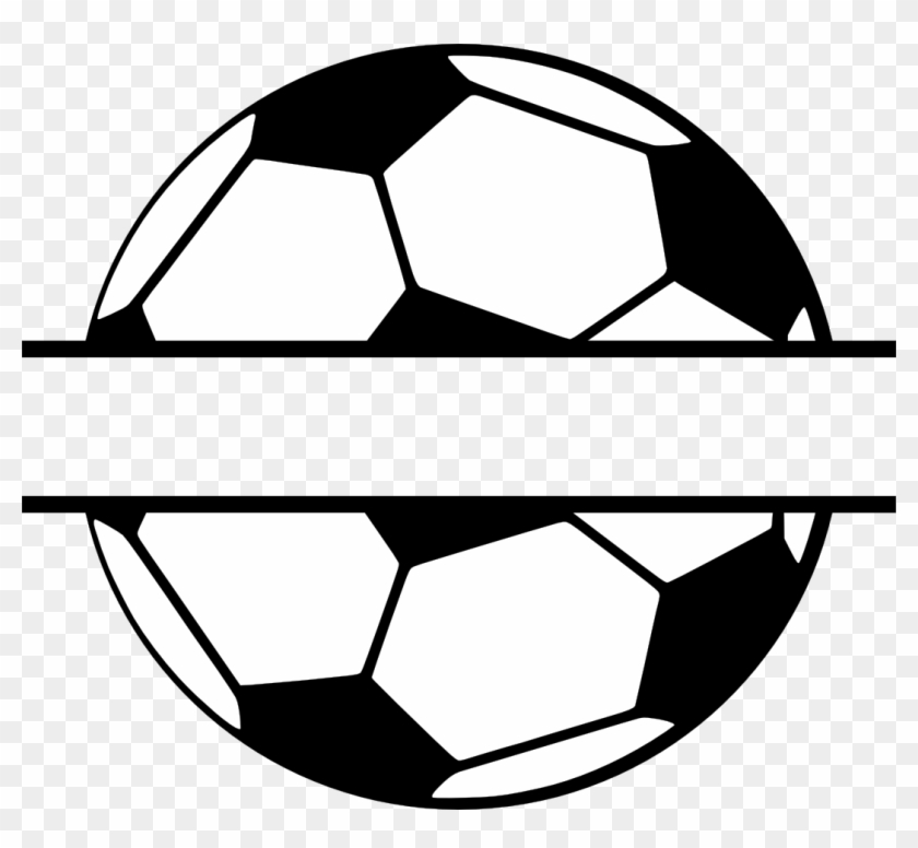 Monogram, Personal Use, Split Soccer Ball, - Split Soccer Ball Svg #178740