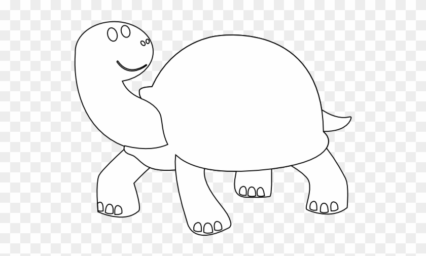 Black And White Animal Clip Art - Black And White Turtle Clipart #178850
