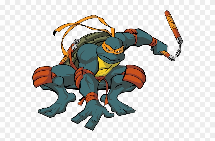Michelangelo Ninja Turtle Clip Art - Teenage Mutant Ninja Turtles Michelangelo Vector #178880
