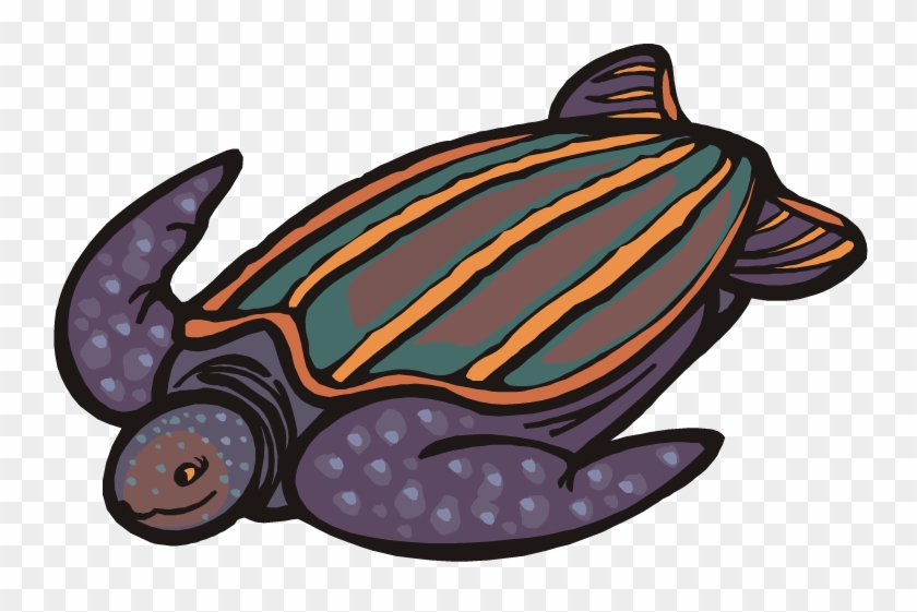 Turtle Clipart - Leatherback Sea Turtle Cartoon #178890