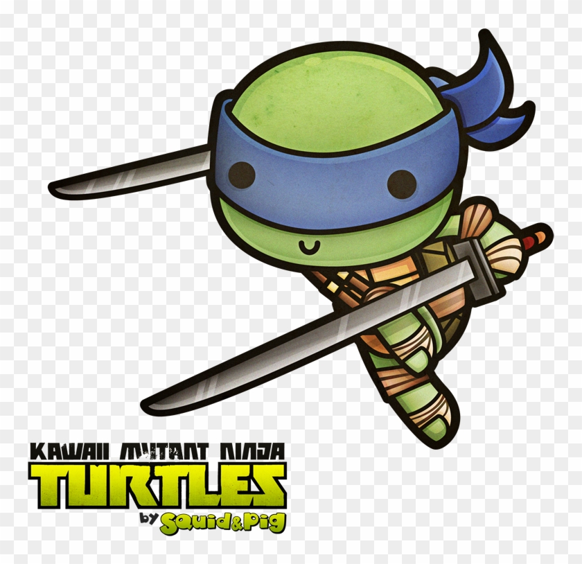 Kawaii Mutant Ninja Turtles By Squidpig - Baby Leonardo Ninja Turtle #178923