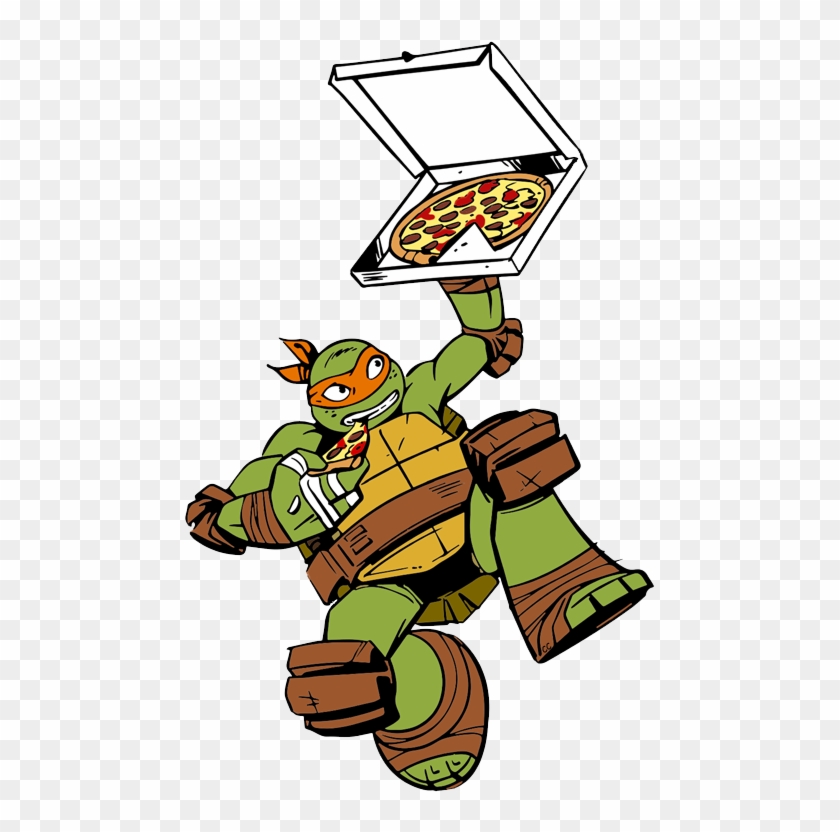 Pizza Clipart Teenage Mutant Ninja Turtles - Ninja Turtles Michelangelo Pizza #178931