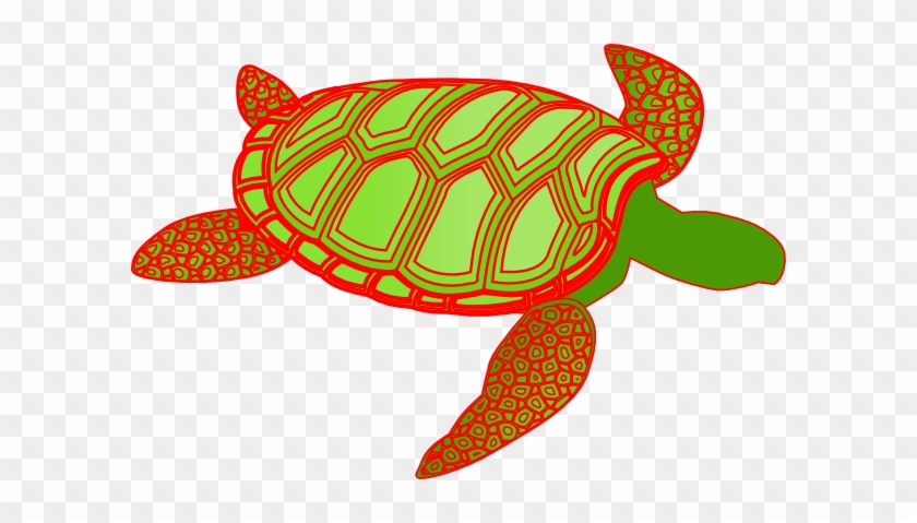 Red - Sea Turtle Clip Art #178966