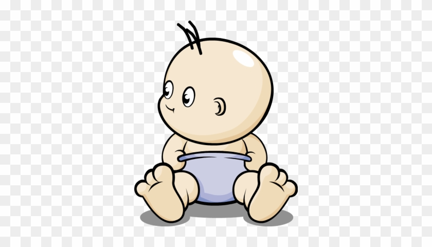 Diaper Clipart - Baby On Diaper Png #178975
