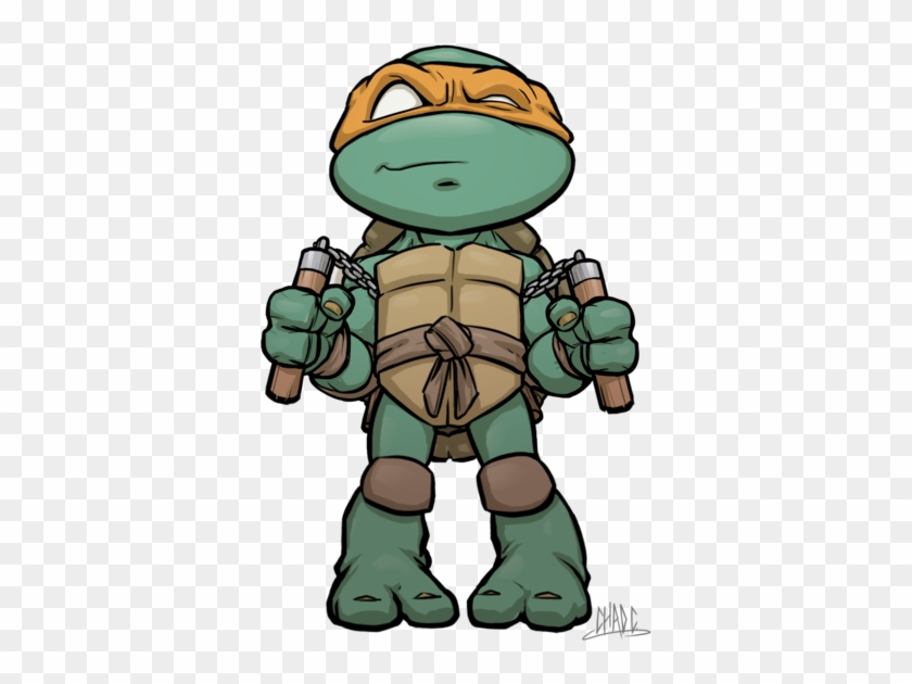 Chibi Mikey By Chadwick J Coleman - Ninja Turtles Michelangelo Drawings #178984