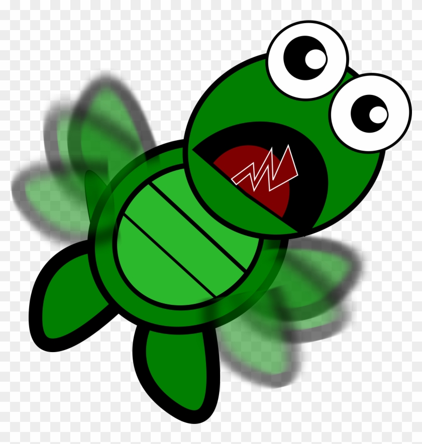 Free Turtle Free Boy And Turtle Free Turtle-flapping - Cartoon Turtle Falling #178990