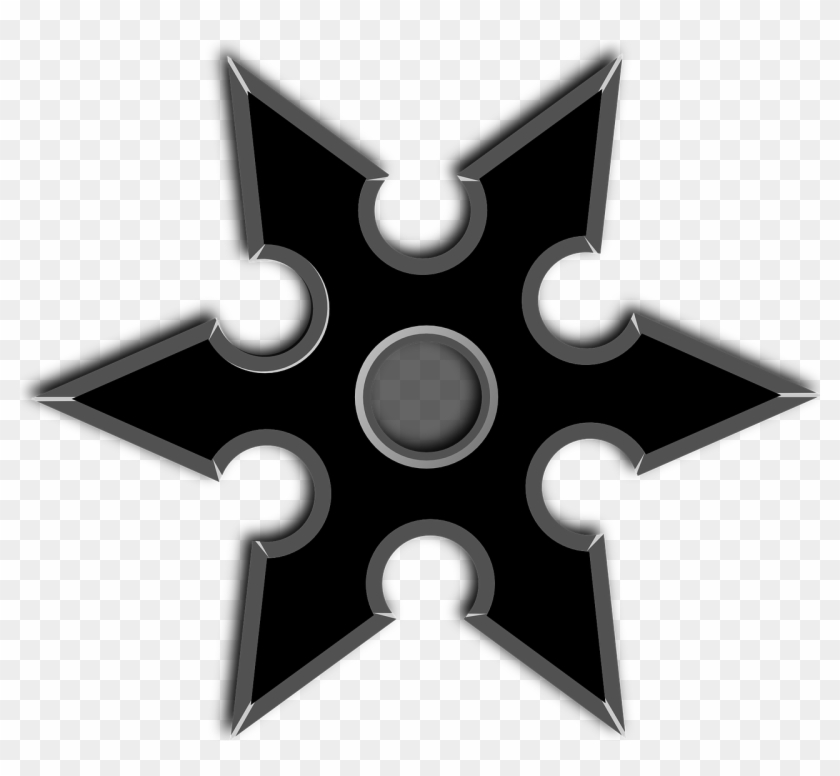 Black Star Ninja Weapon Metal - Desenhos De Estrelas Ninjas #179022