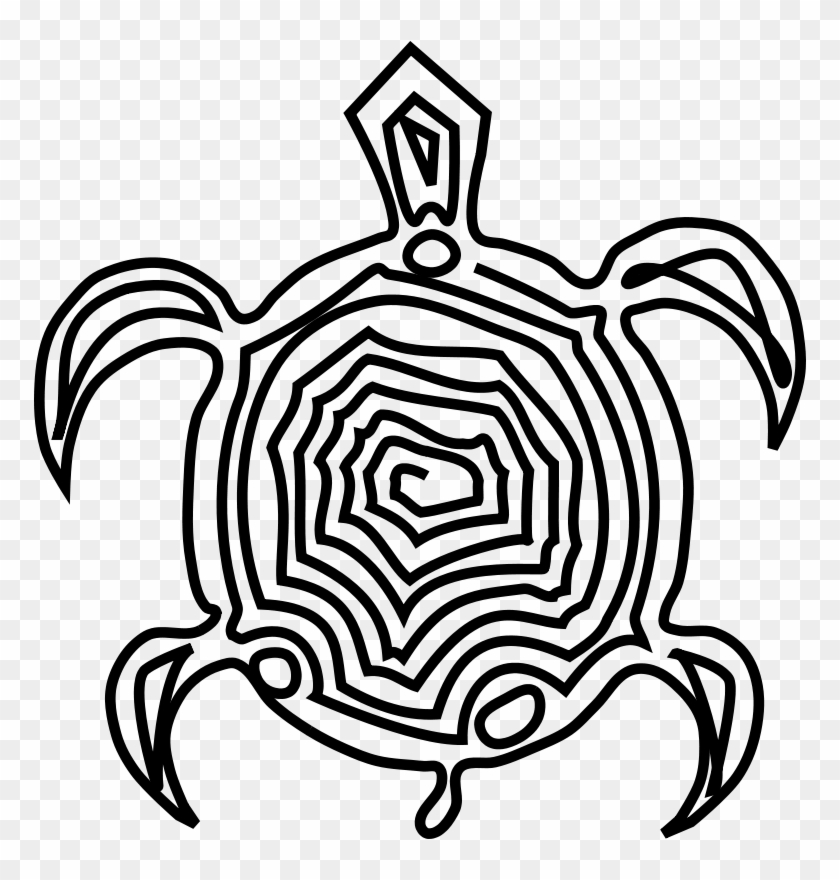 Similar Clip Art - Polynesian Tribal Turtle Drawings #179079