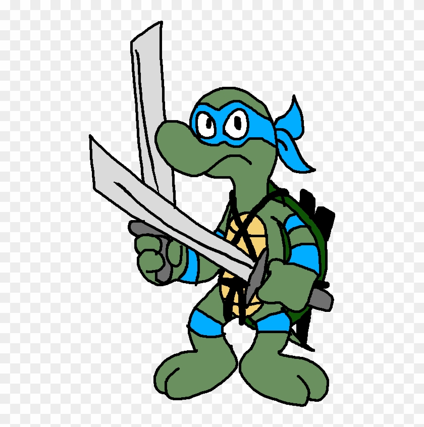 Leonardo Is A Young Ninja Turtle Who Leads His Four - Cartoon #179097