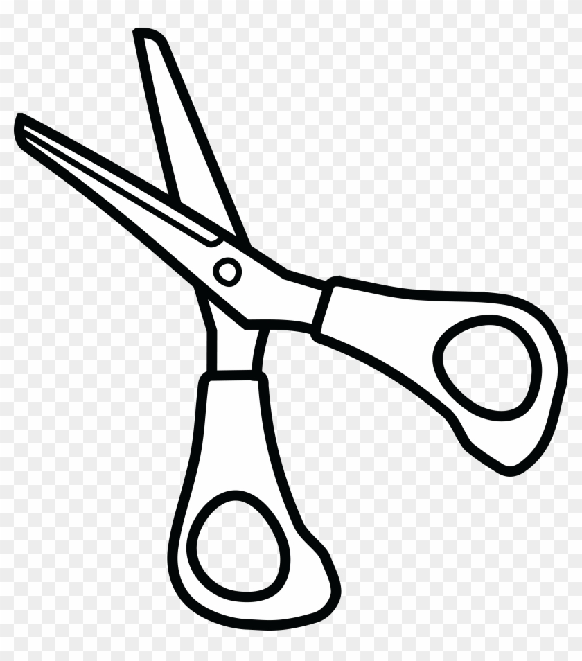 Free Clipart Of A Pair Of Scissors - Black And White Scissors Clip Art #179118