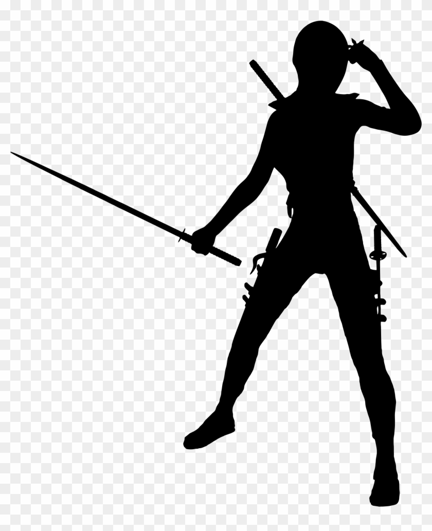 Clipart - Ninja Silhouette Png #179155