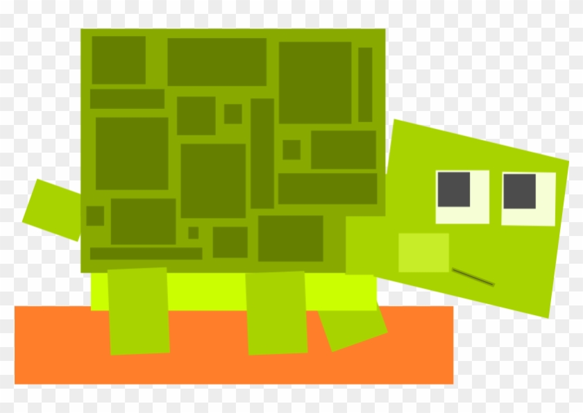 Square Animal Cartoon Turtle - Clipart Turtle #179162