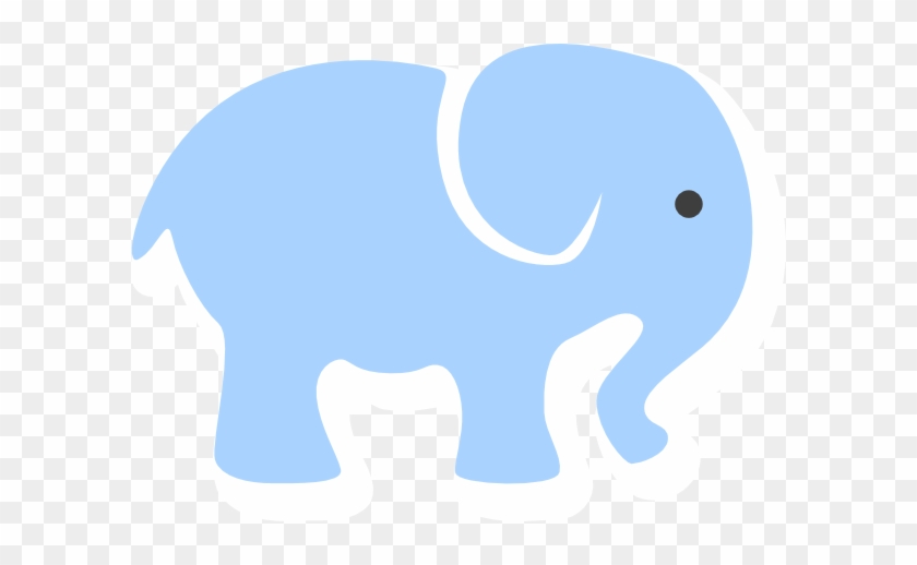 Baby Blue Elephant Clip Art - Elephants #179163
