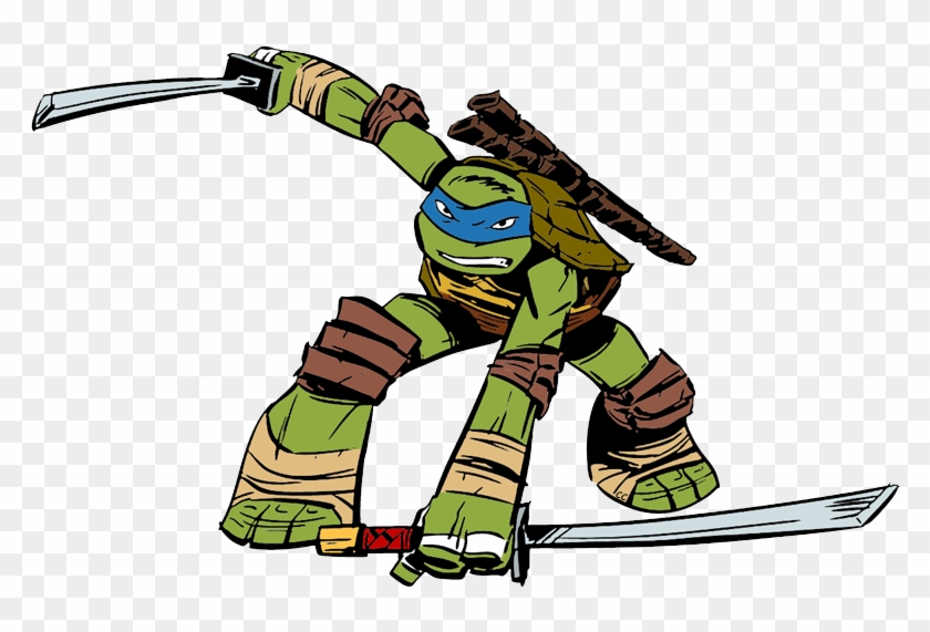 Turtle Clipart Leonardo - Teenage Mutant Turtle Ninjas Leo Cartoon #179180