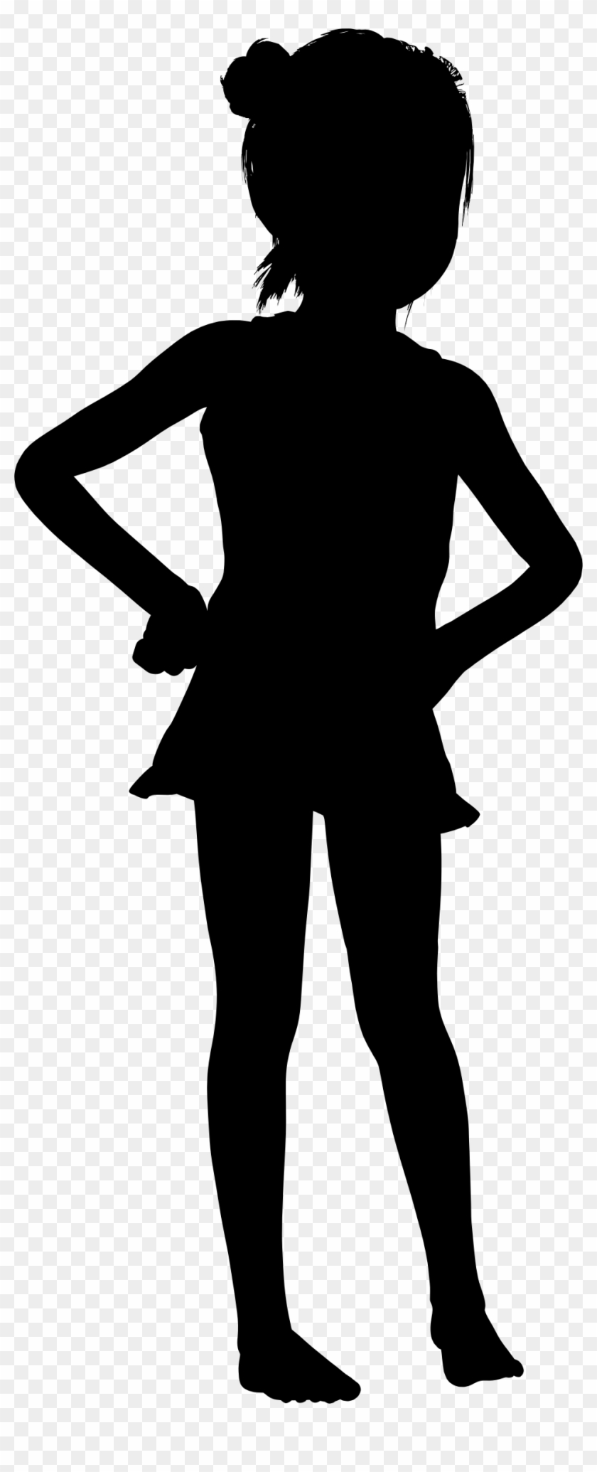 Big Image - Girl With Hands On Hips Silhouette #179198