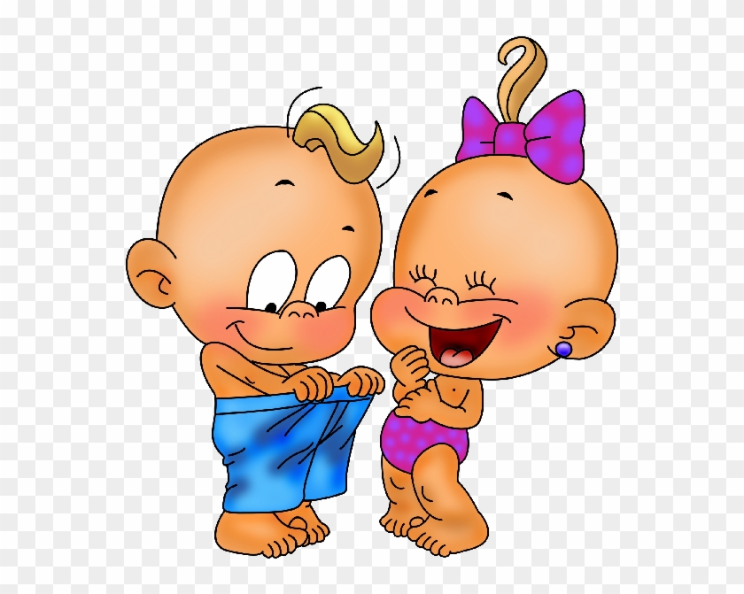 Funny Baby Boy And Girl Playing Clip Art Images - Boy And Girl Cartoon Baby  - Free Transparent PNG Clipart Images Download