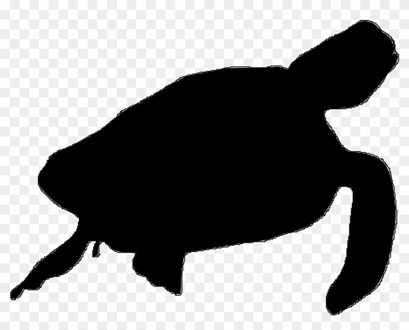 Sea Turtle Silhouette - Sea Turtle Silhouette Clip Art #179247