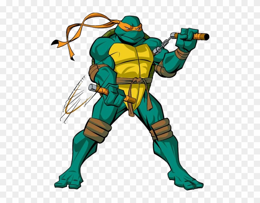 Michelangelo Ninja Turtle Clip Art - Teenage Mutant Ninja Turtles 2003 Michelangelo #179258