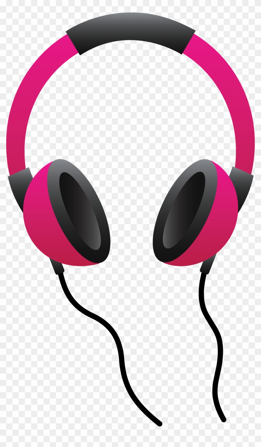 Ipod Clip Art - Pink Headphones Clipart #179311