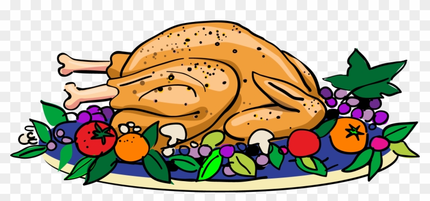 Thanksgiving Dinner Clip Art - Turkey Dinner Clipart #179450