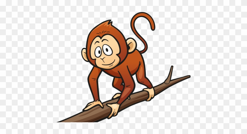 Clipart Daldaki Maymun - Hayvanlar Clipart Png #179542