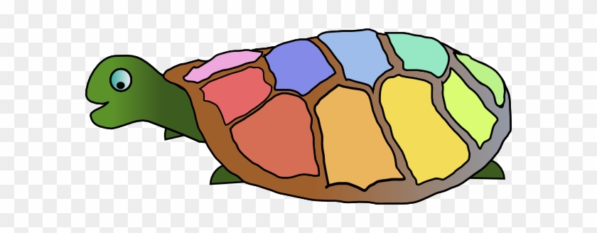 Colors Clipart Turtle - Rainbow Shelled Turtle 5'x7'area Rug #179601