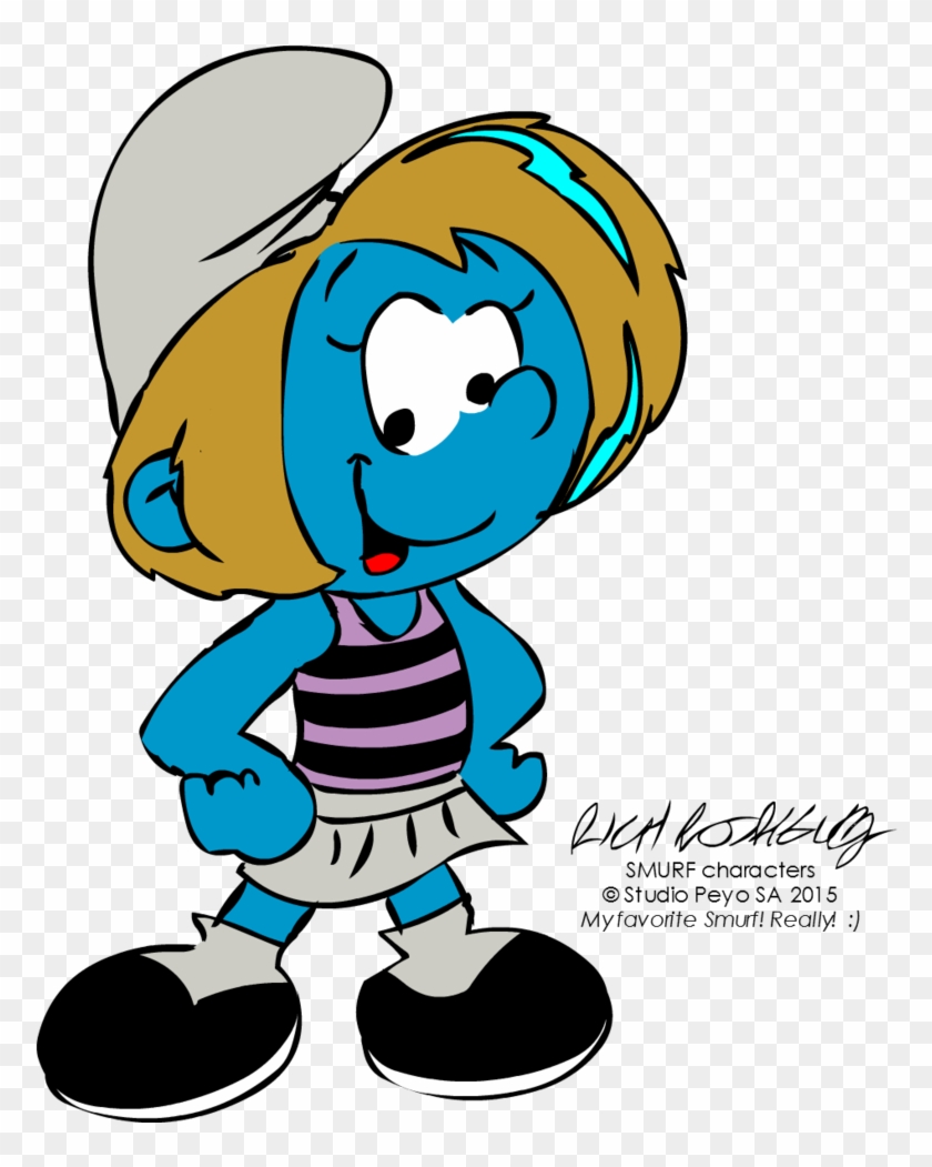 How to draw Smurfette  Sketchok easy drawing guides