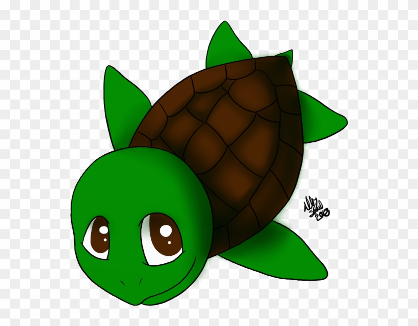 Drawn Sea Turtle Chibi - Cartoon #179667