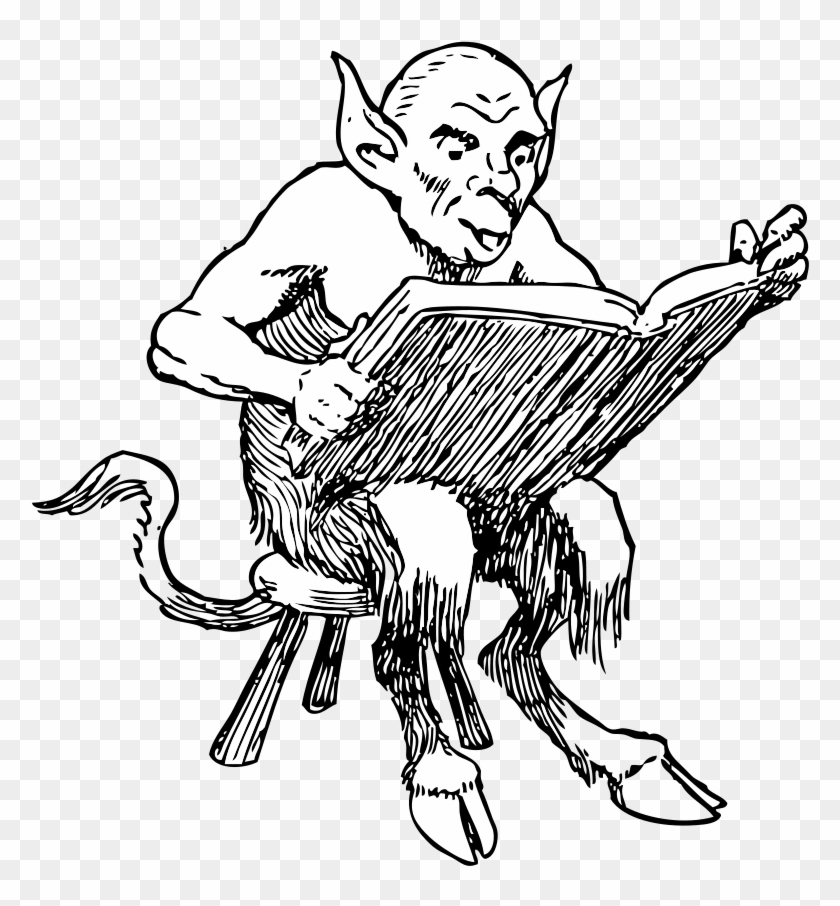Demon Reading Book Png Images - Demon Reading #179678