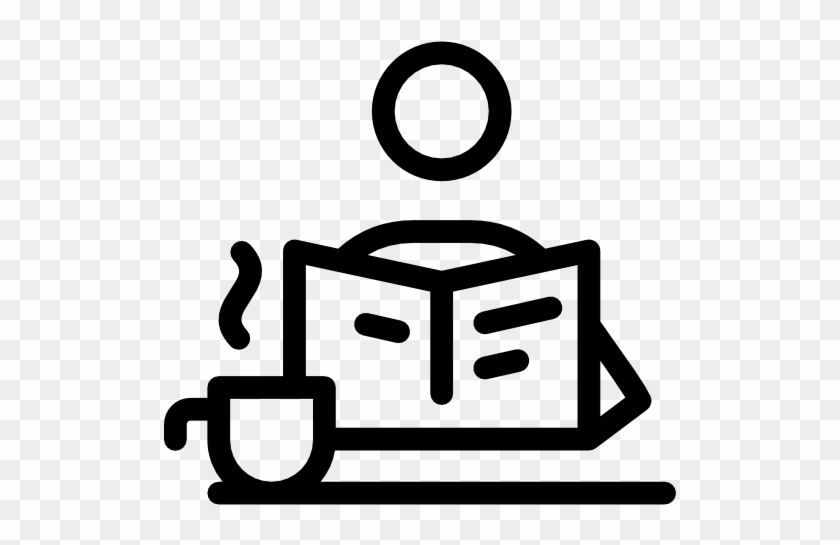 Morning Newspaper And Coffee Vector - Drinking Coffee Icon Png #179712