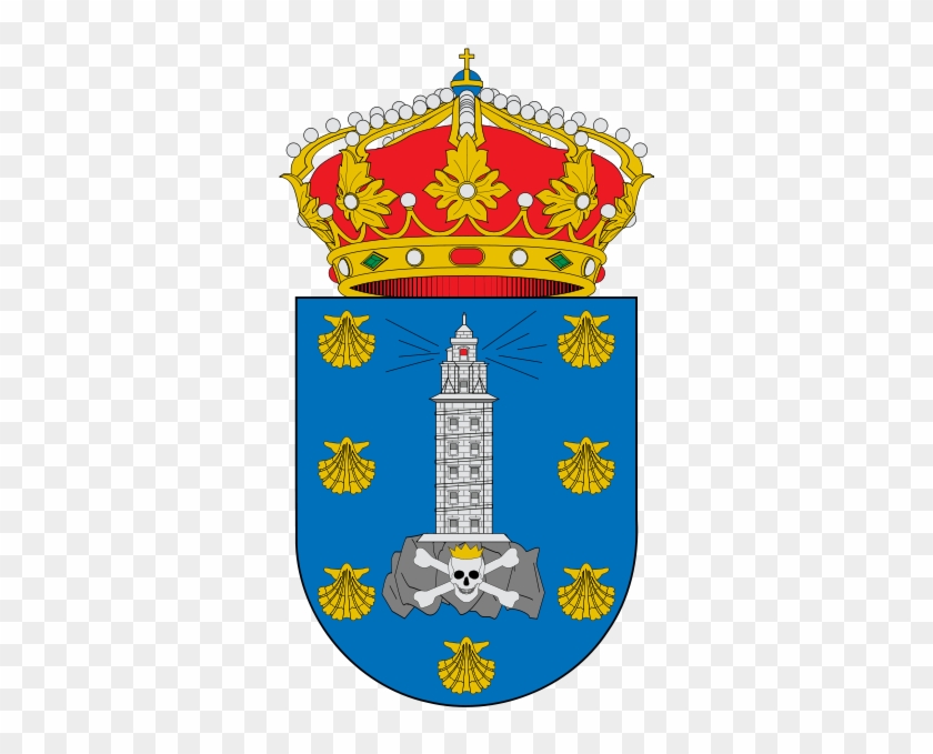 Coat Of Arms Of A Coruña - Coruña Flag #179796