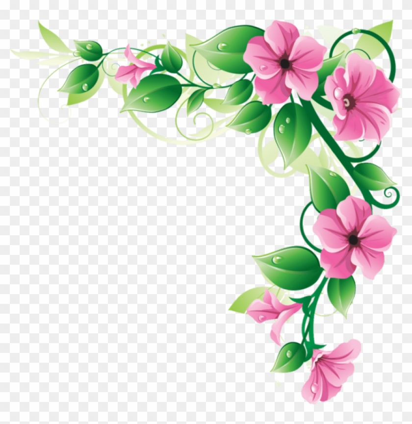 Flowers Borders Png Image Png Image - Flowers Clip Art Border #179893
