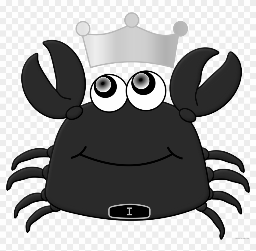 King Crab Animal Free Black White Clipart Images Clipartblack - Cartoon #179996