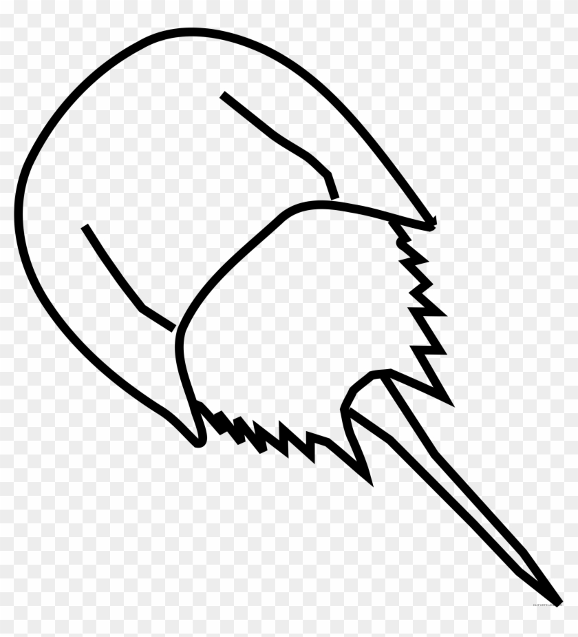 Horseshoe Crab Clipart By Gosc - Horseshoe Crab Coloring Page #180012