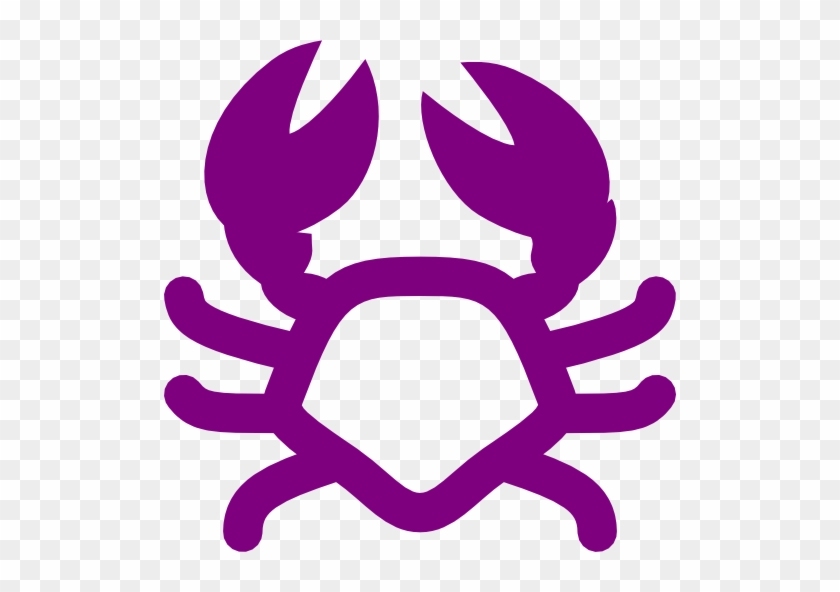 Purple Clipart Crab - Crab Icon #180050