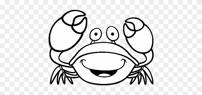 Cute Crab Clipart - Crab Clipart Black And White #180091