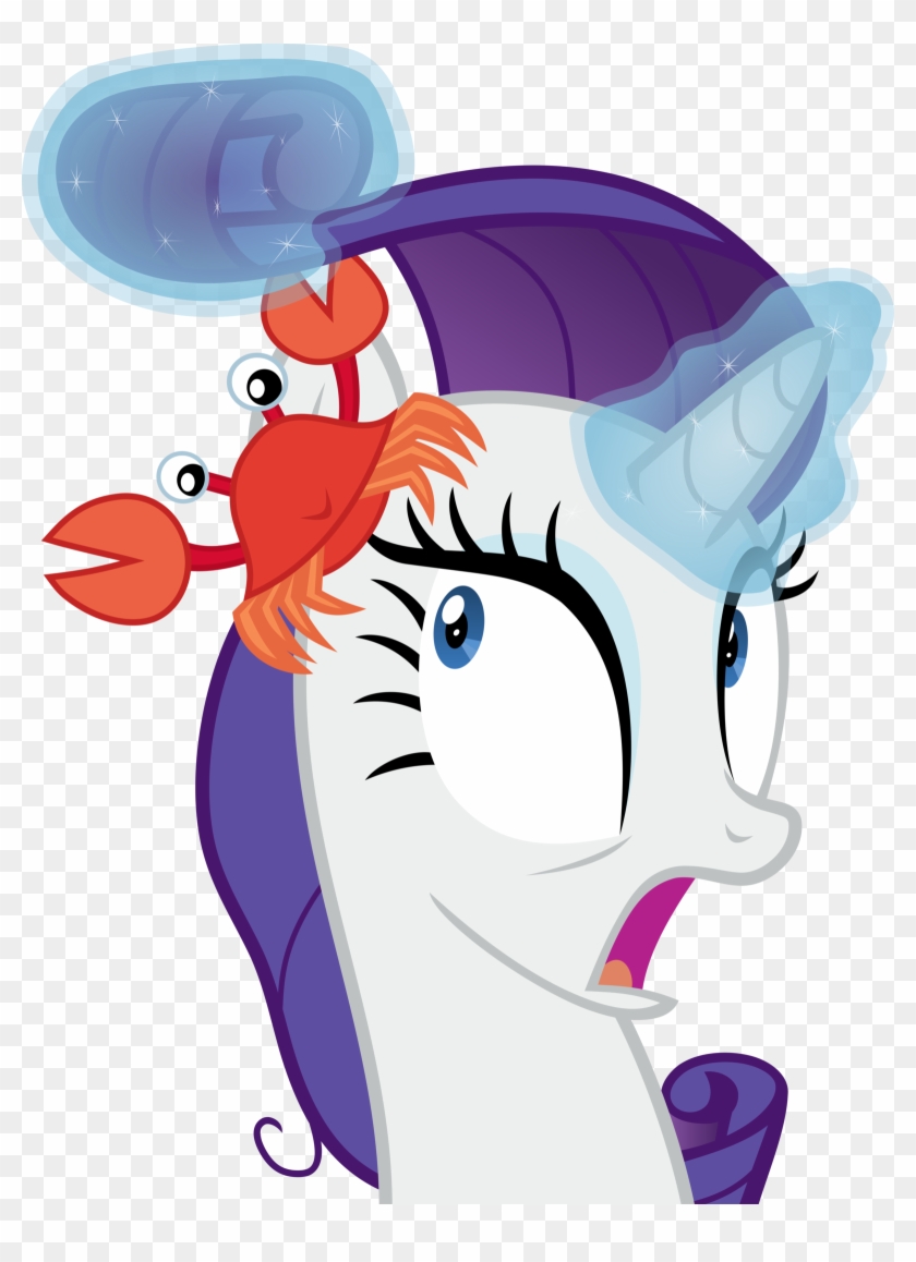 Rarity With A Crab In Her Mane By Pink1ejack - October 5 #180119