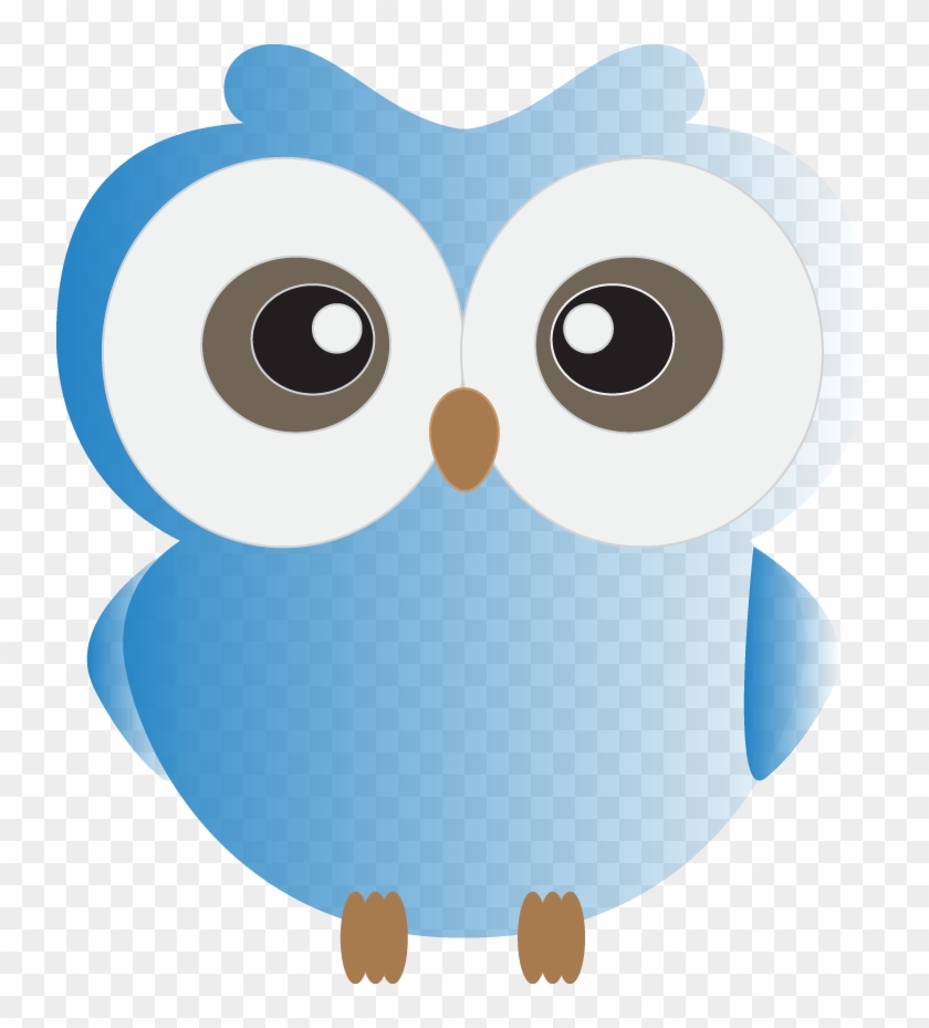 Cute Blue Owl Clipart - Baby Blue Owls Clip Arts #180142