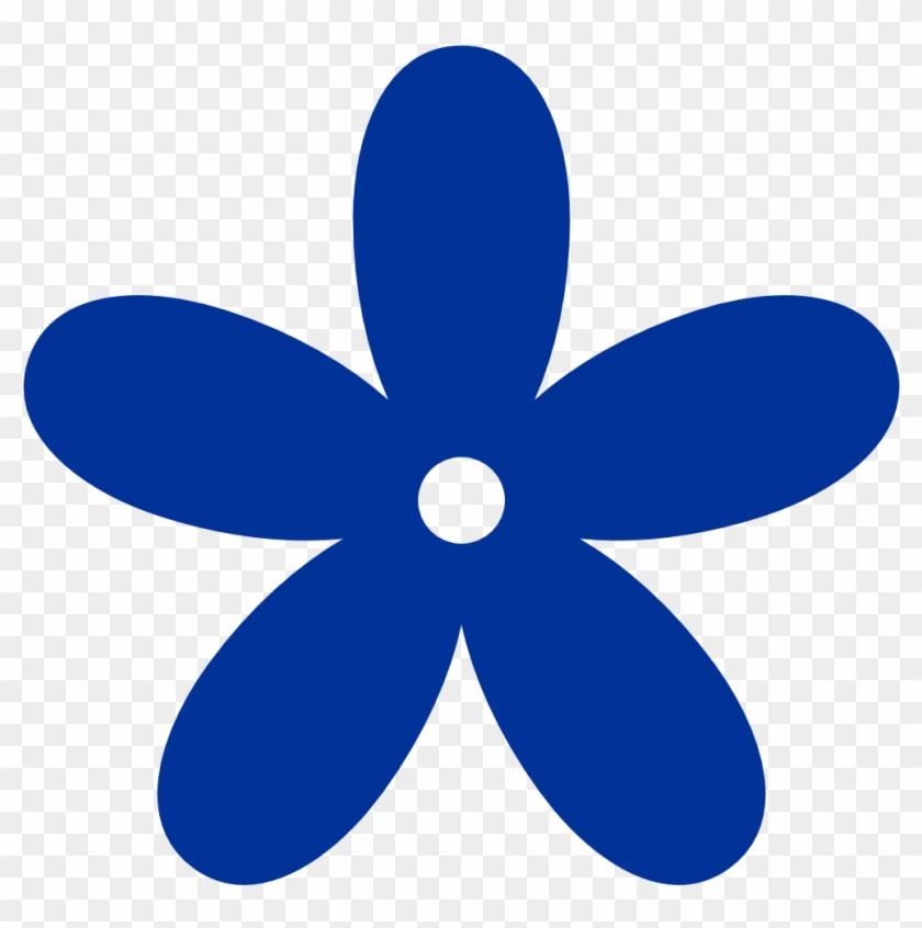 Displaying 13 Images For Blue Flower Clip Art - Dark Blue Flower Clipart #180165