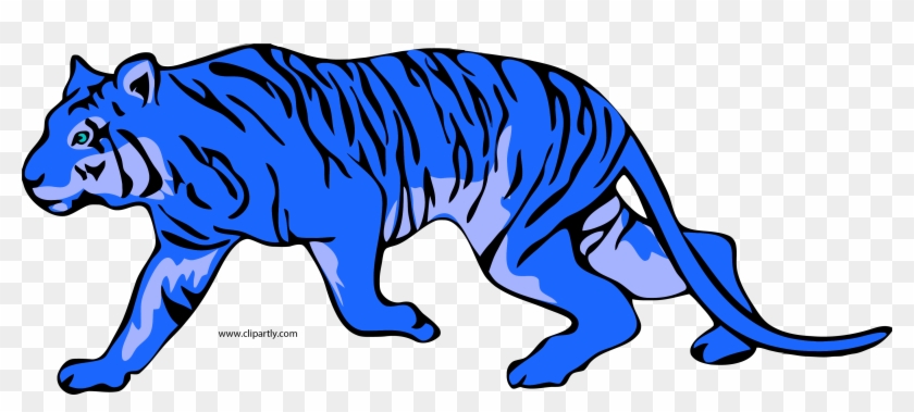 Blue Tiger Clipart - Blue Tiger Clip Art #180176